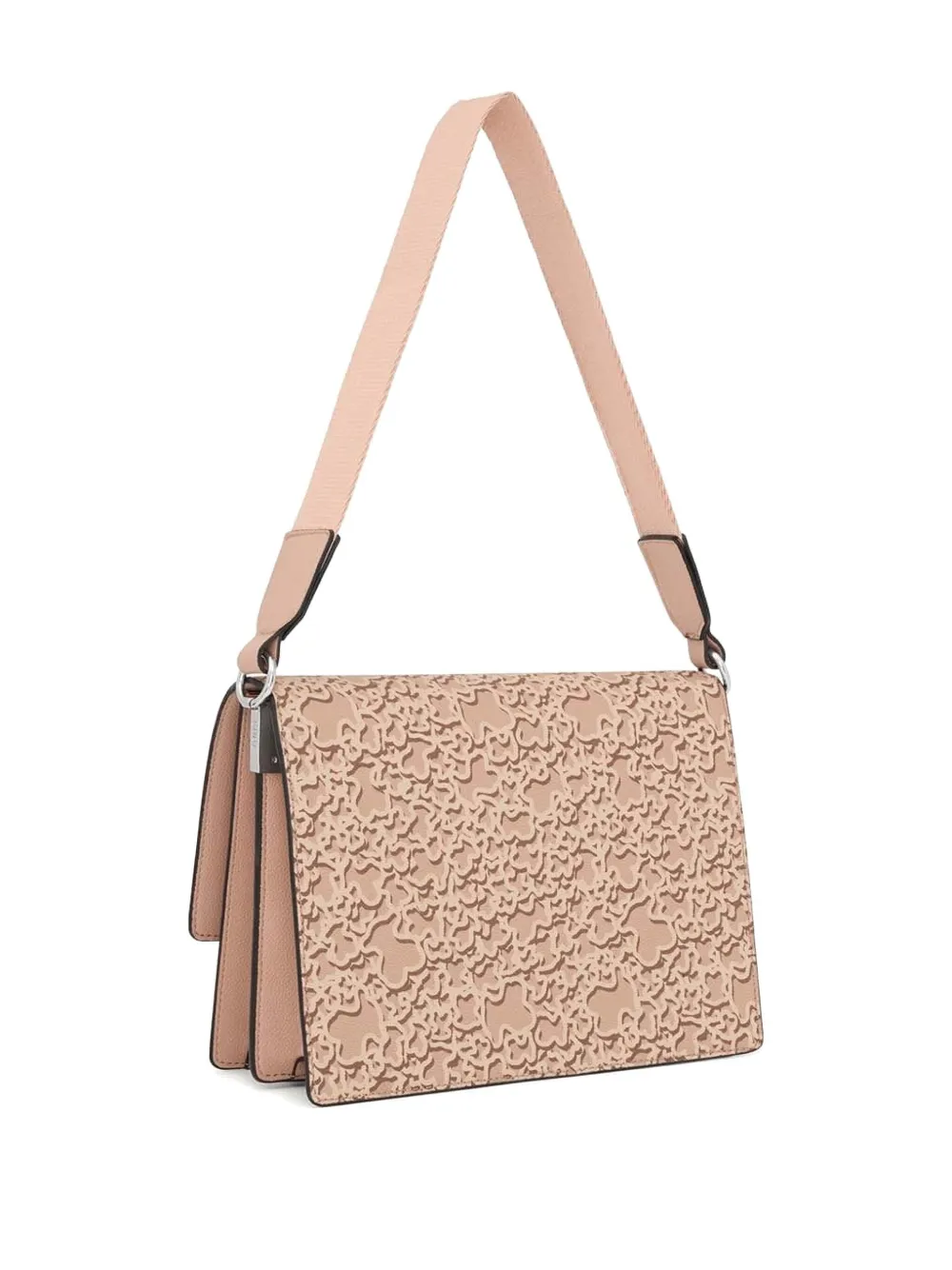 Tous Medium Audree Bear-logo Shoulder Bag In Pink