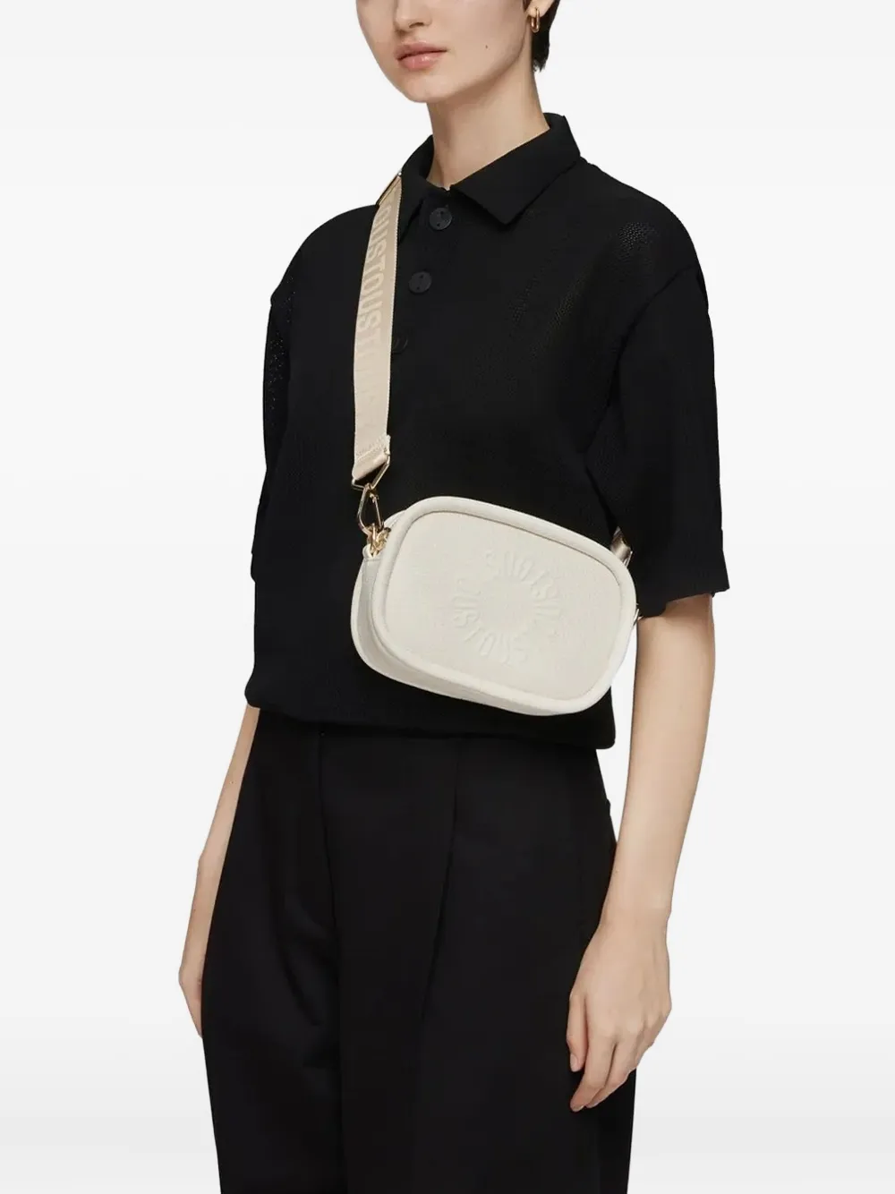 Tous Small Embossed Floral Crossbody Bag In Neutral