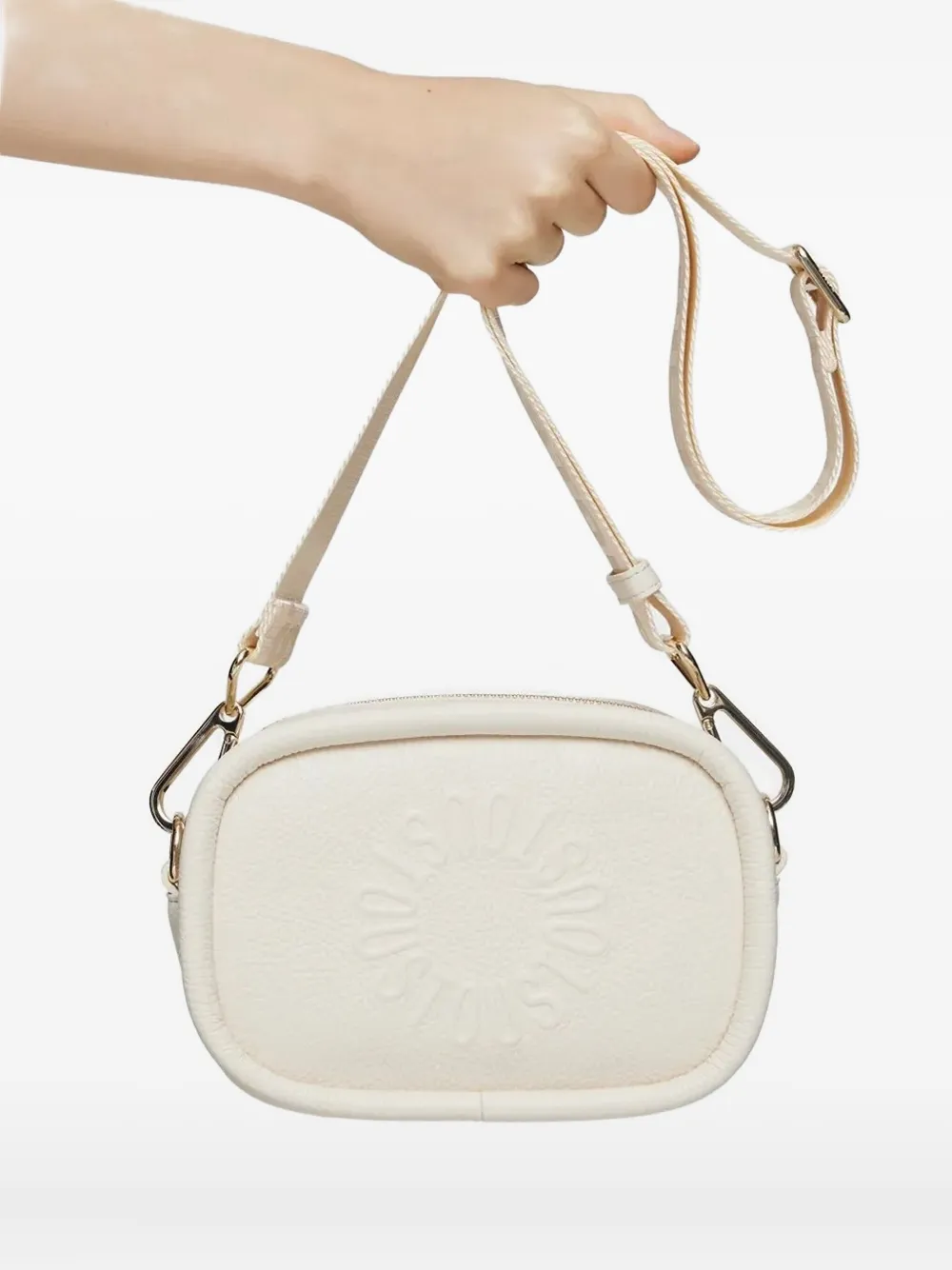 Tous Small Embossed Floral Crossbody Bag In Neutral