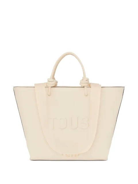 TOUS knotted-handle embossed tote bag