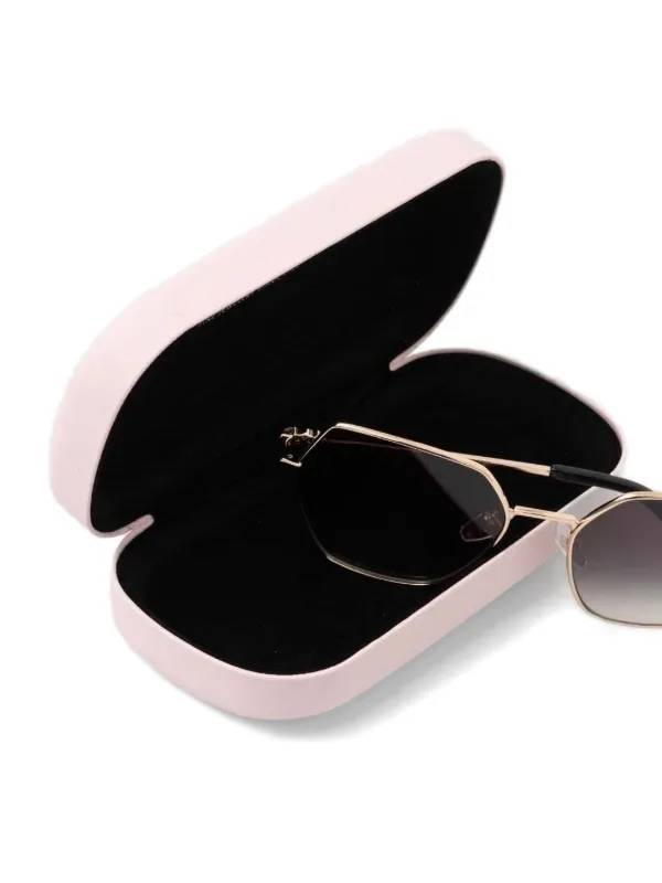 TOUS Geometric Textured Sunglasses | Gold | FARFETCH ID display picture 1