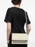 TOUS Medium Audree embossed-logo two-tone crossbody bag - Neutrals