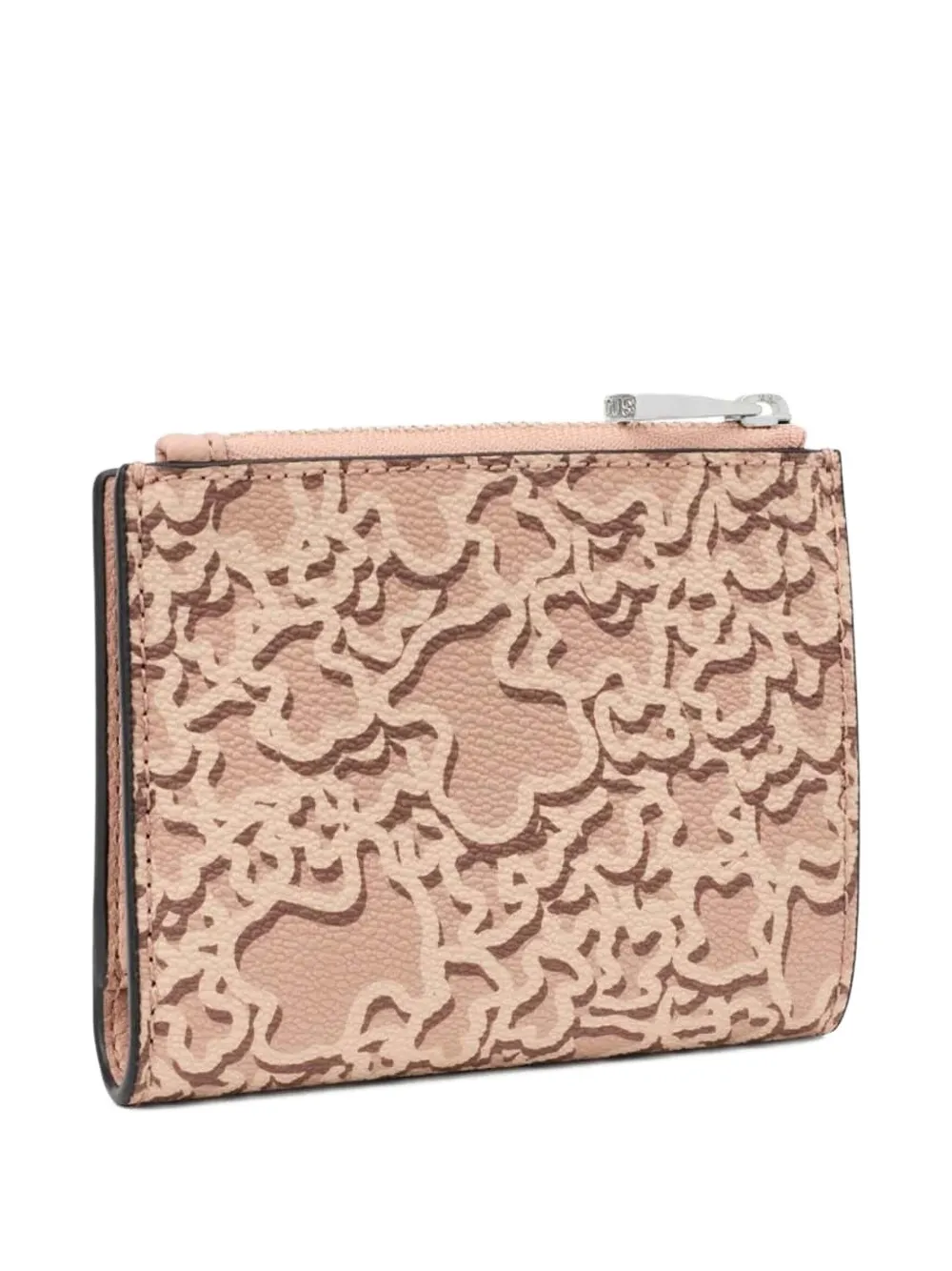 Tous Logo-print Zip Wallet In Neutral