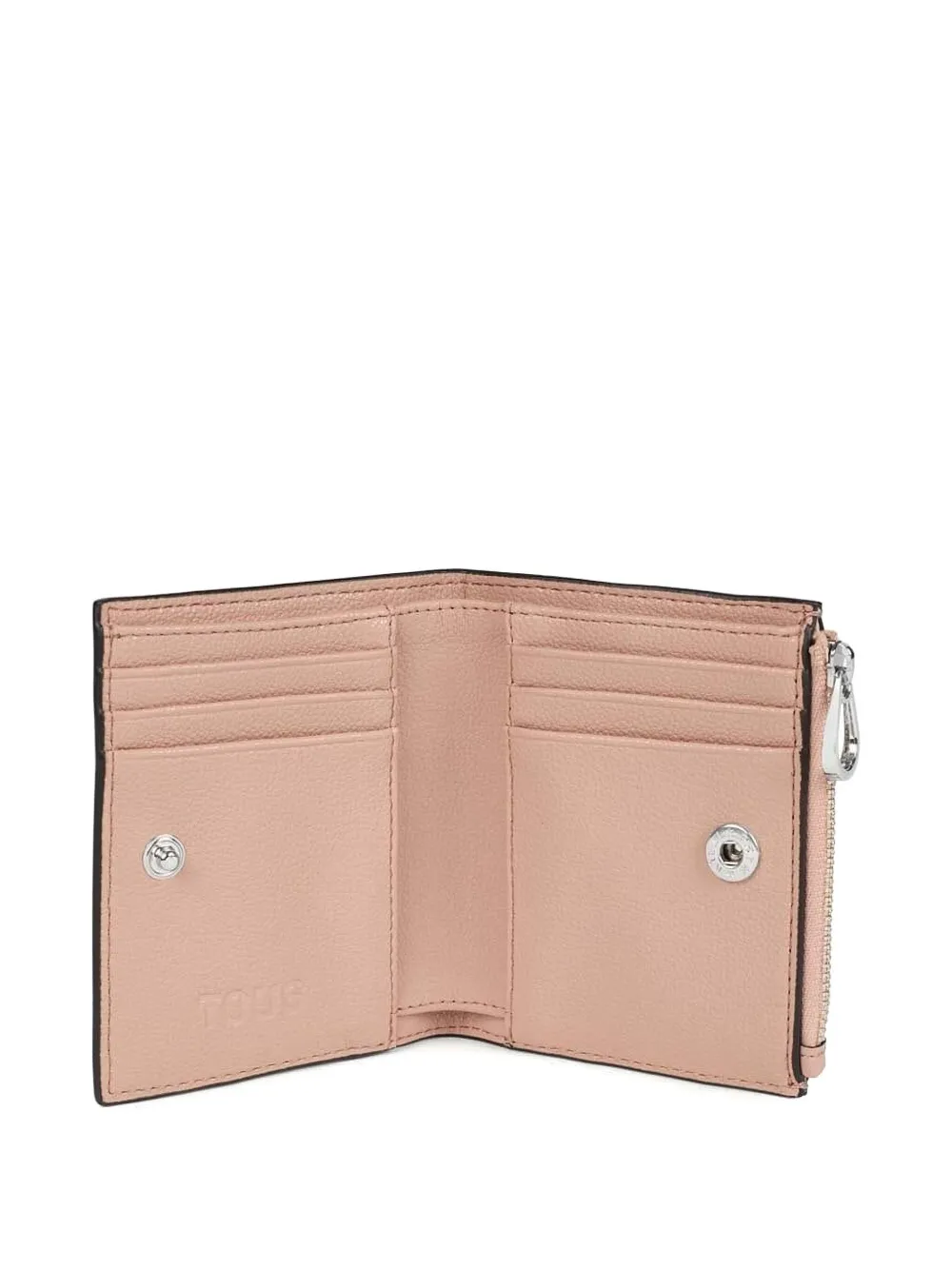 Tous Logo-print Zip Wallet In Neutral