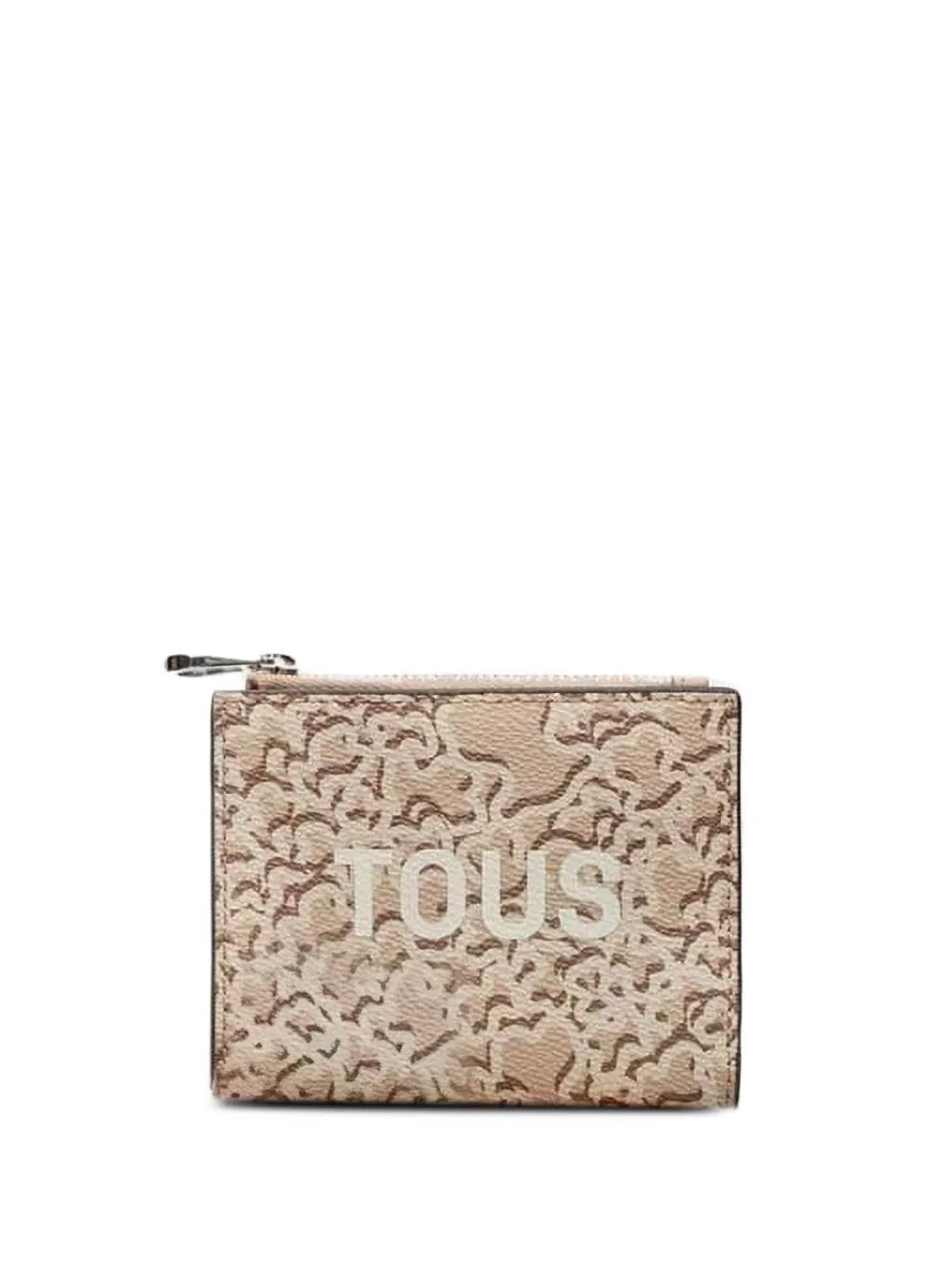Tous Logo-print Zip Wallet In Neutral