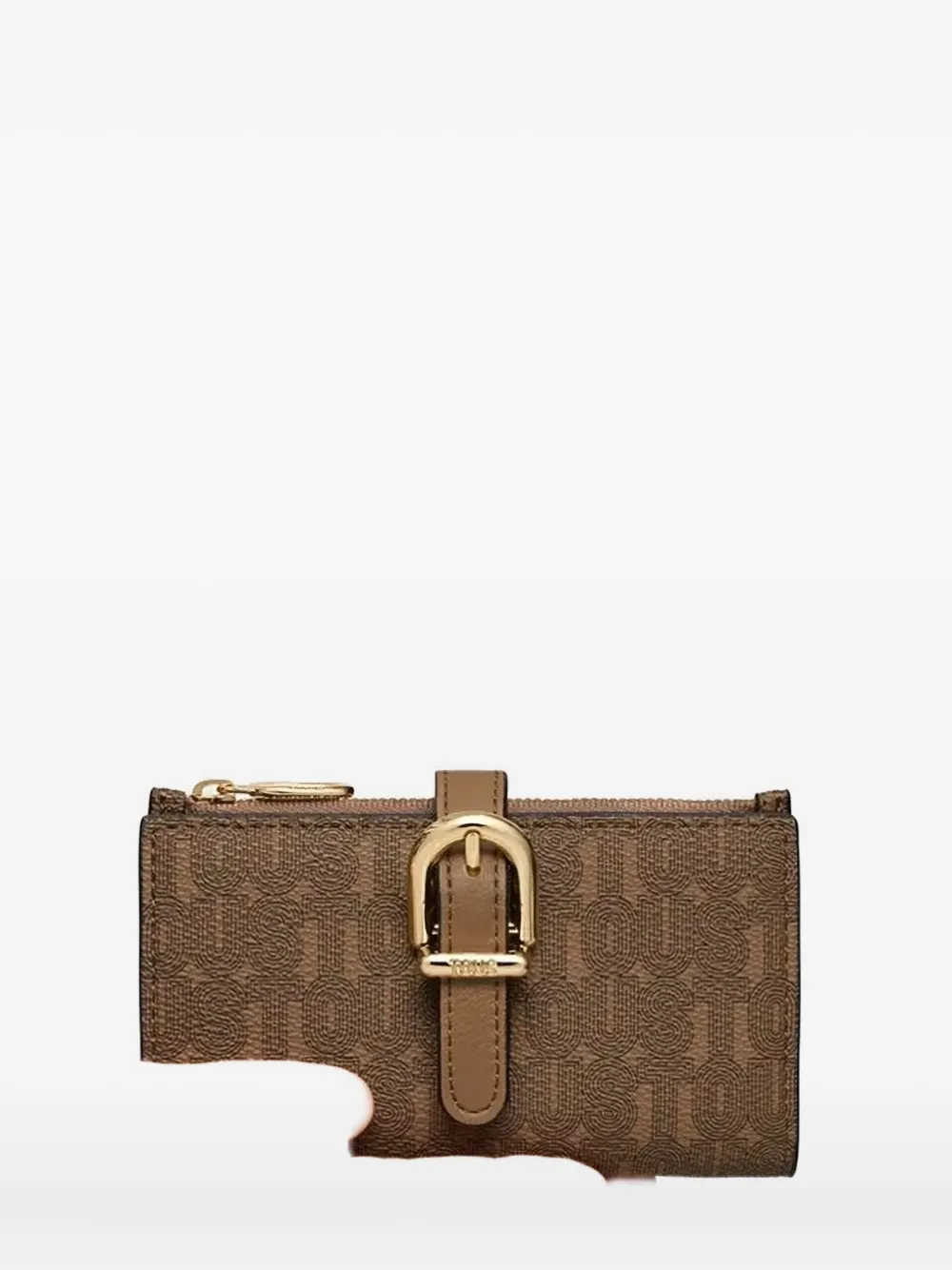 TOUS Portemonnee met logoplakkaat en gesp Bruin