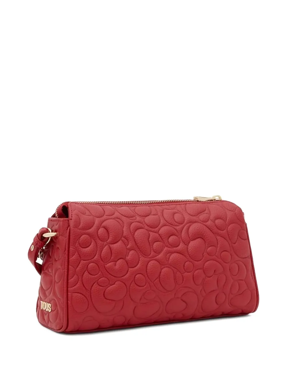 Tous Greta Quilted Chain-strap Satchel In Red