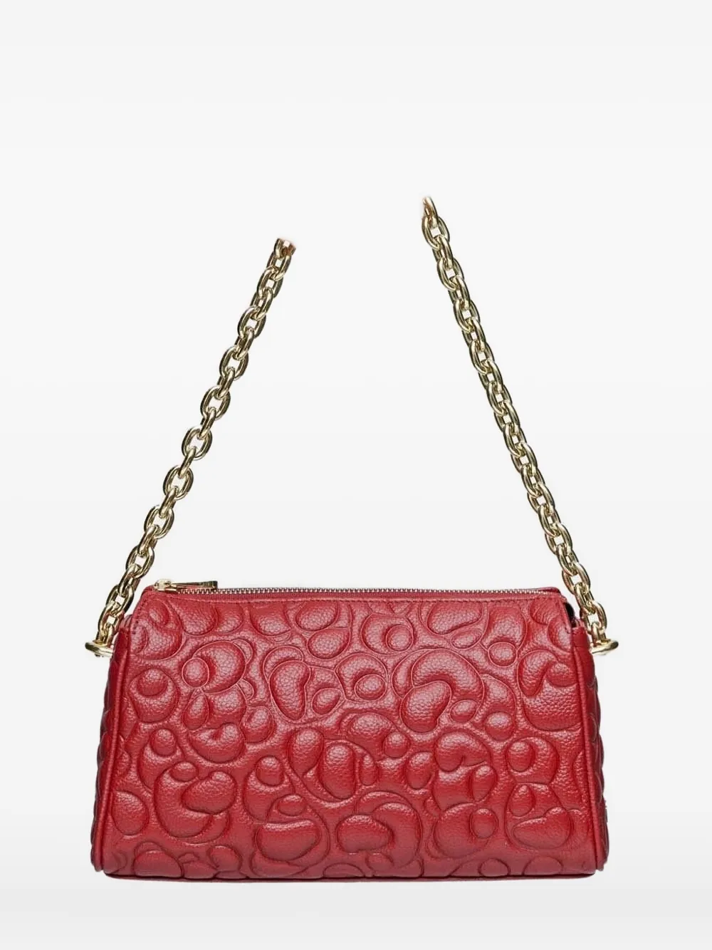 TOUS Borsa a tracolla Greta trapuntata con catena - Rosso