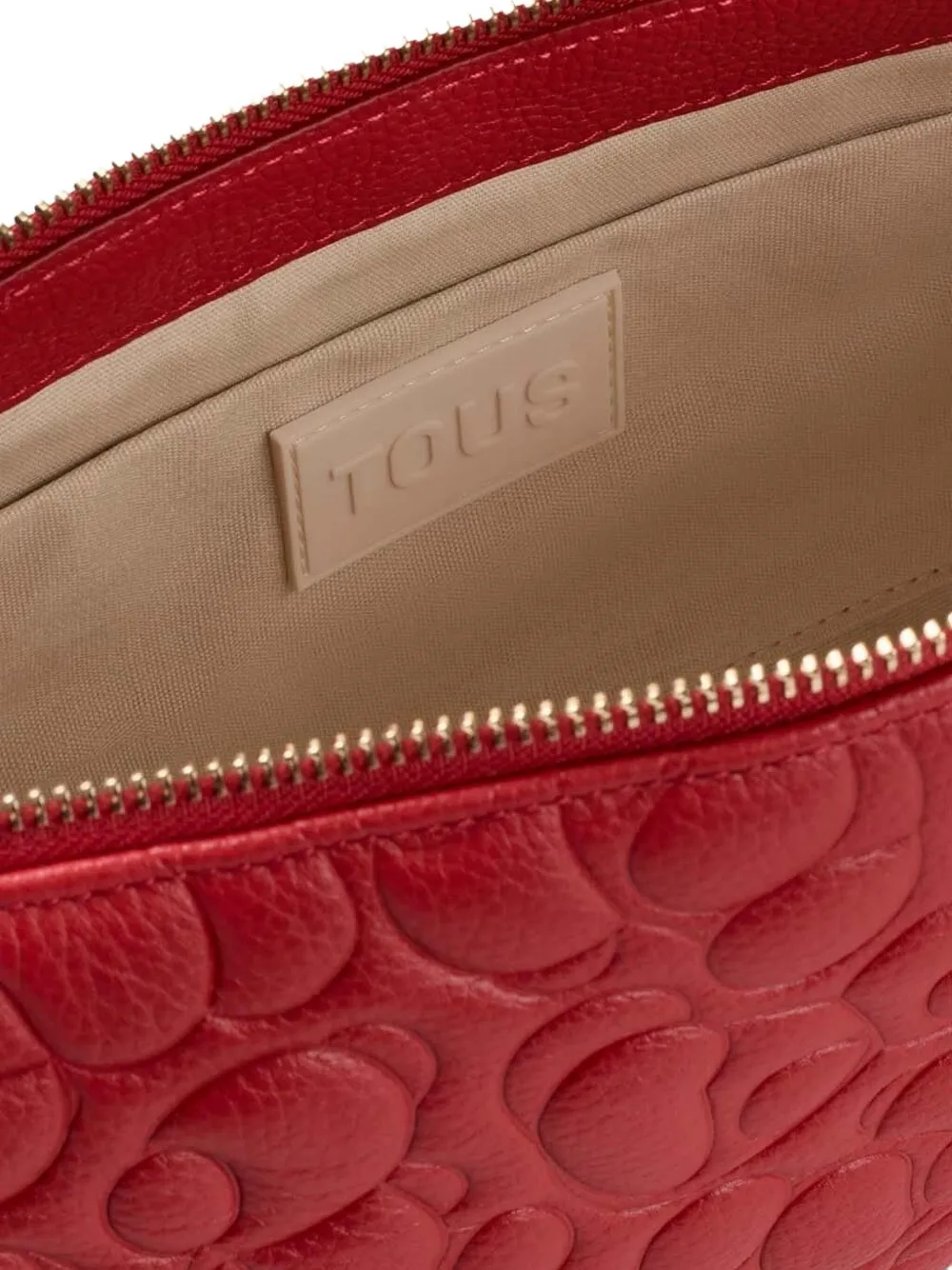 Tous Greta Quilted Chain-strap Satchel In Red