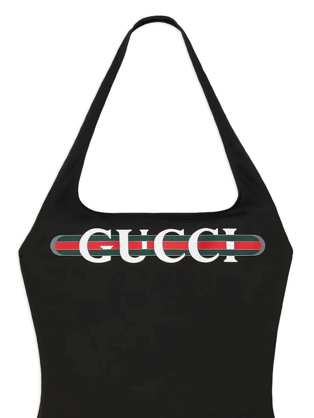 Gucci logo-print halterneck swimsuit | One-Pieces | Image 2