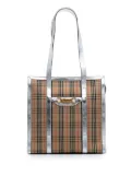 Burberry Pre-Owned 2000-2017 Haymarket Check Canvas Knight 1983 Link tote bag - Brown