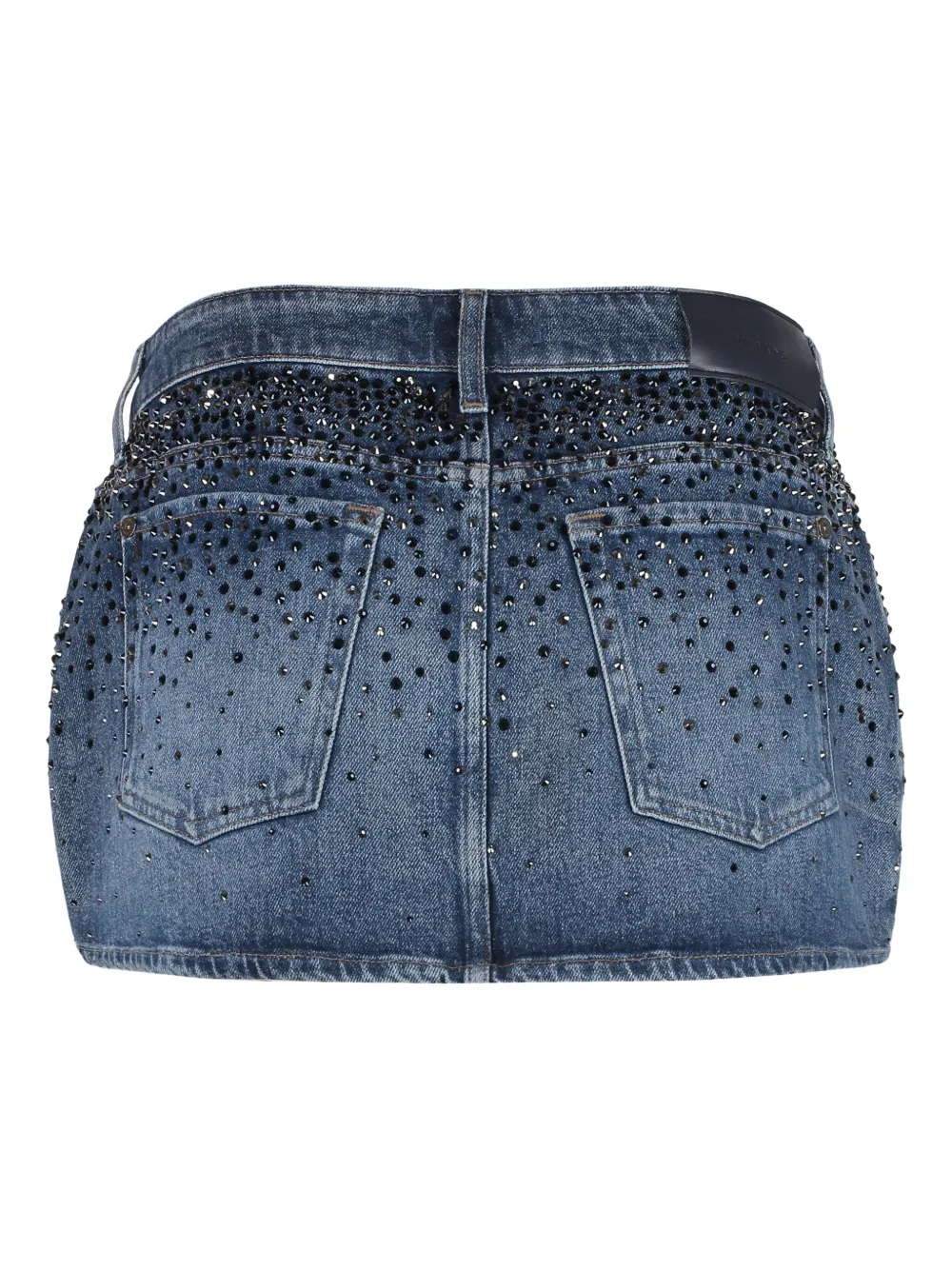 7 For All Mankind rhinestone-embellished denim skirt | Fitted Skirts | Image 2