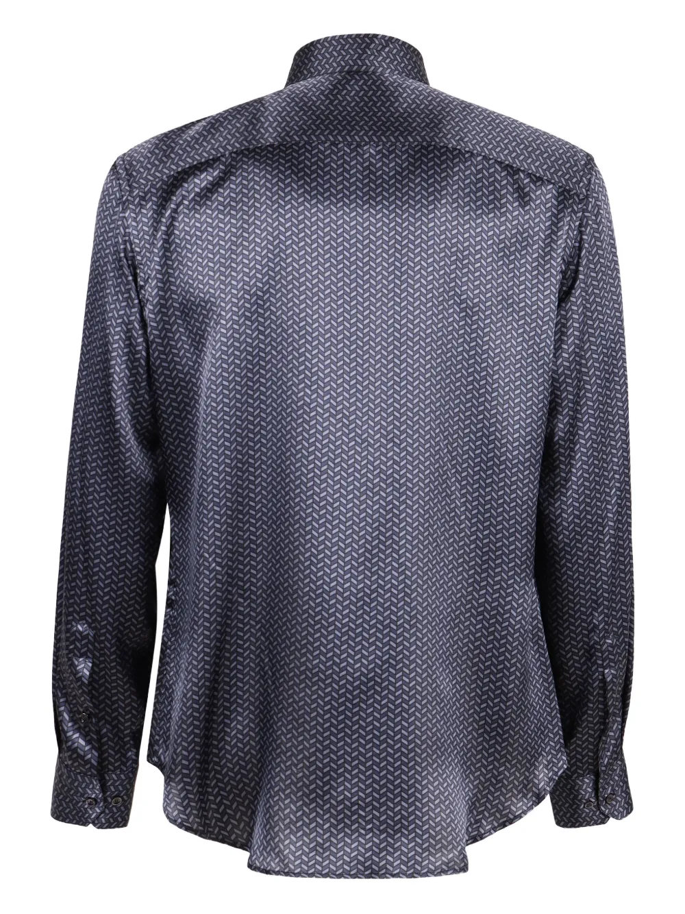 Giorgio Armani Overhemd met print en gewelfde afwerking - Paars