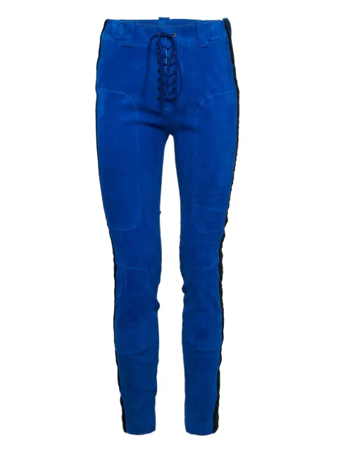 BEN TAVERNITI lace-up suede trousers