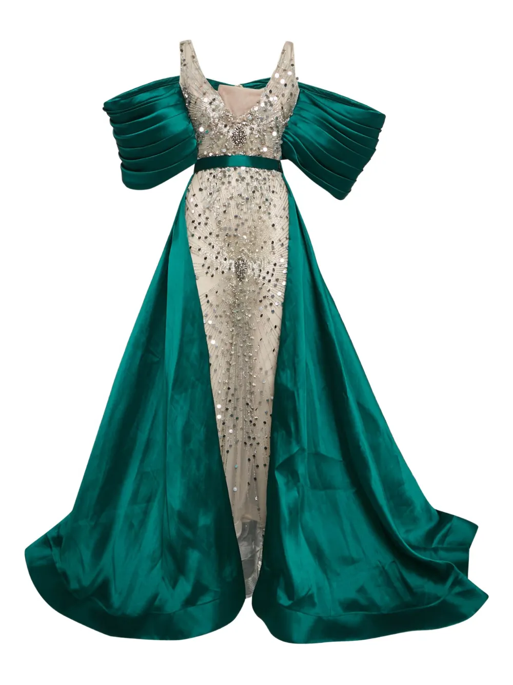 Diana Malivani embellished gown - グリーン Diana Malivani embellished gown - グリーン