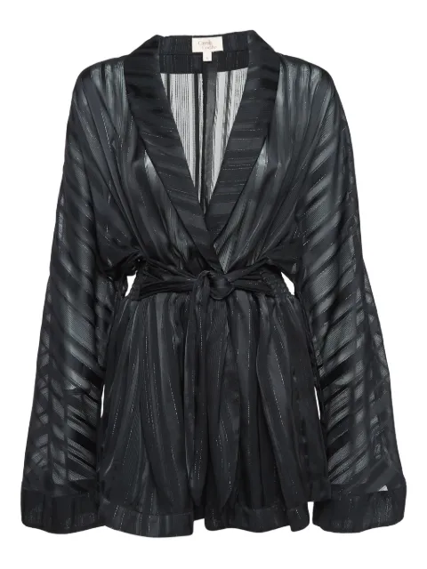 CAMILA COELHO Amelia striped romper 