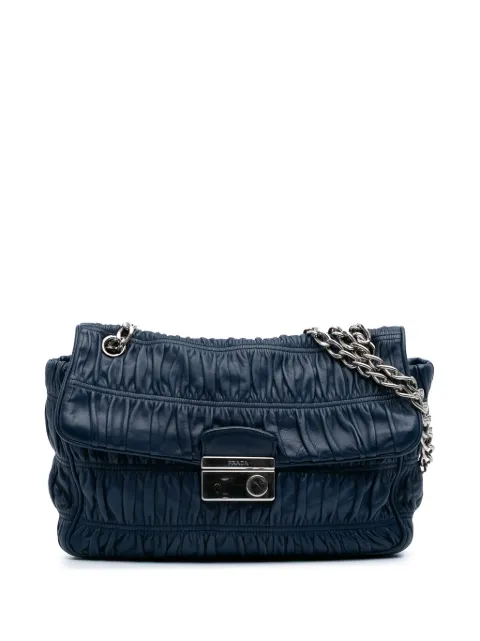 Prada Pre-Owned 2000-2024 Medium Nappa Gaufre Sound Lock shoulder bag