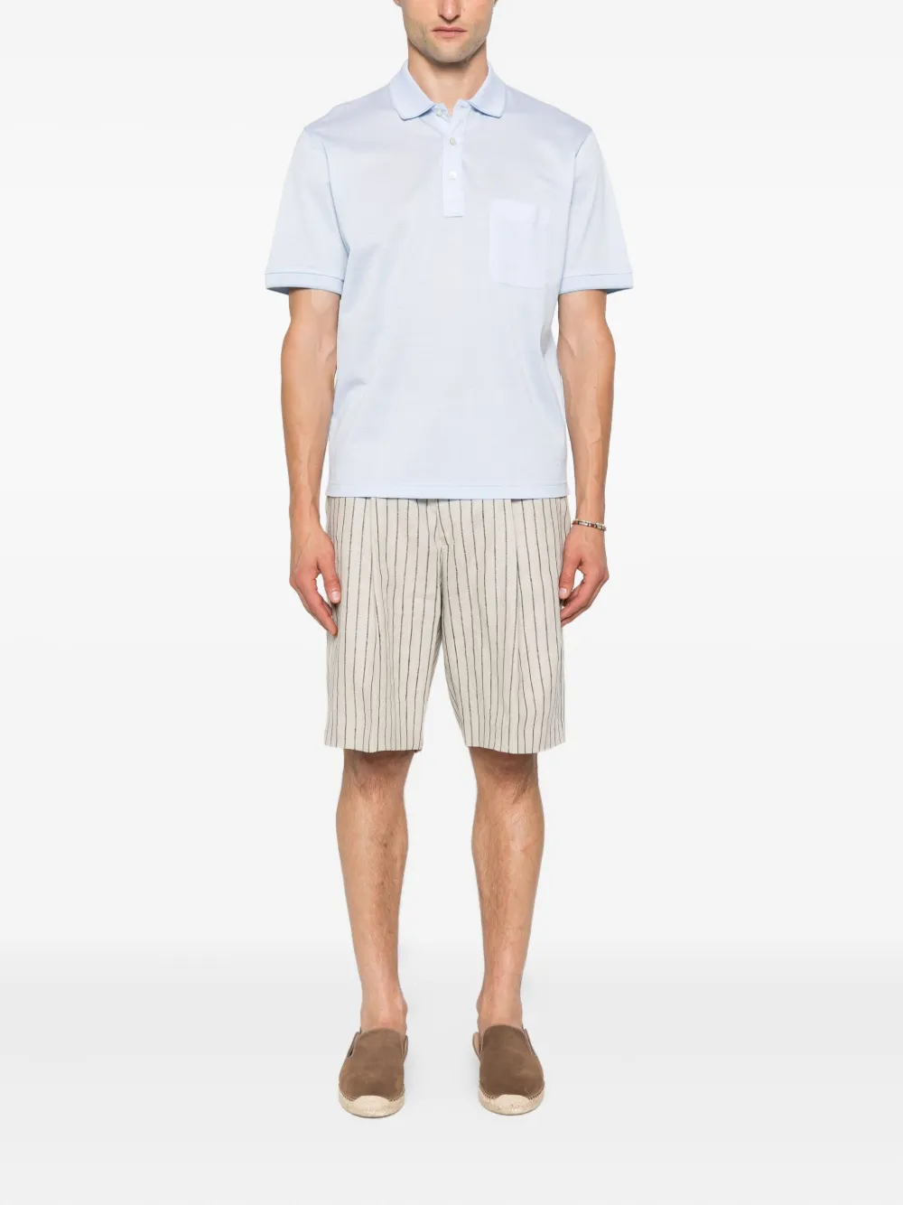 Gran Sasso Katoenen poloshirt - Blauw