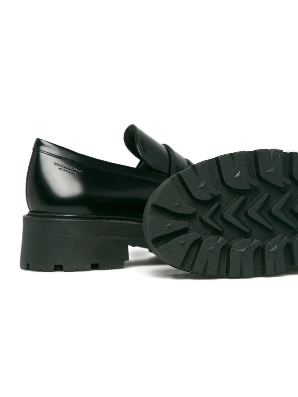 VAGABOND penny-slot platform loafers Black