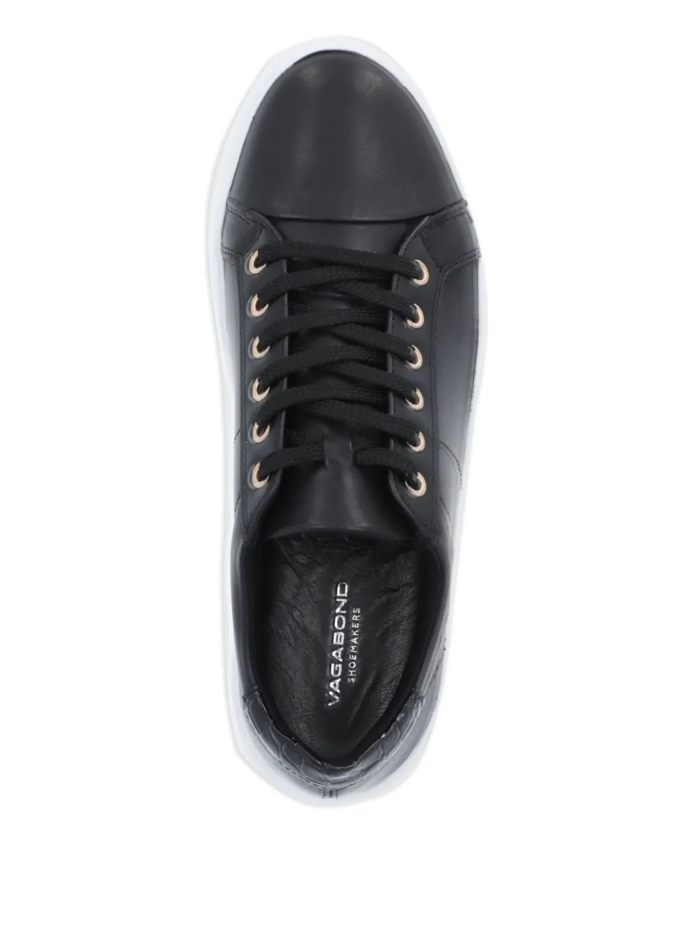 VAGABOND Zoe sneakers met plateauzool - Zwart