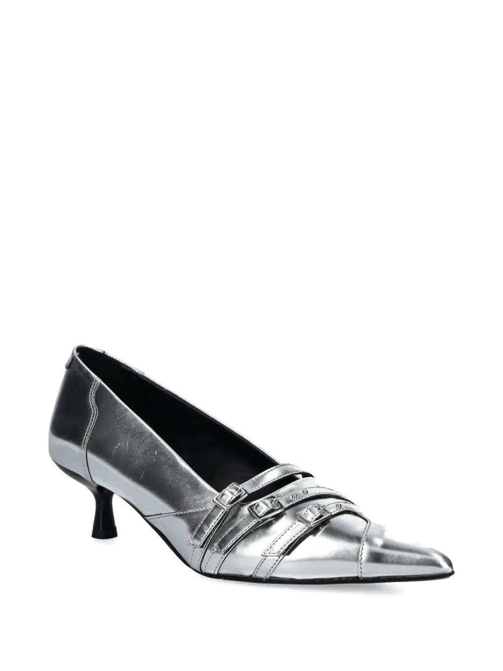 VAGABOND 50mm Lykke pointed-toe buckle pumps | Heeled Pumps | Image 2