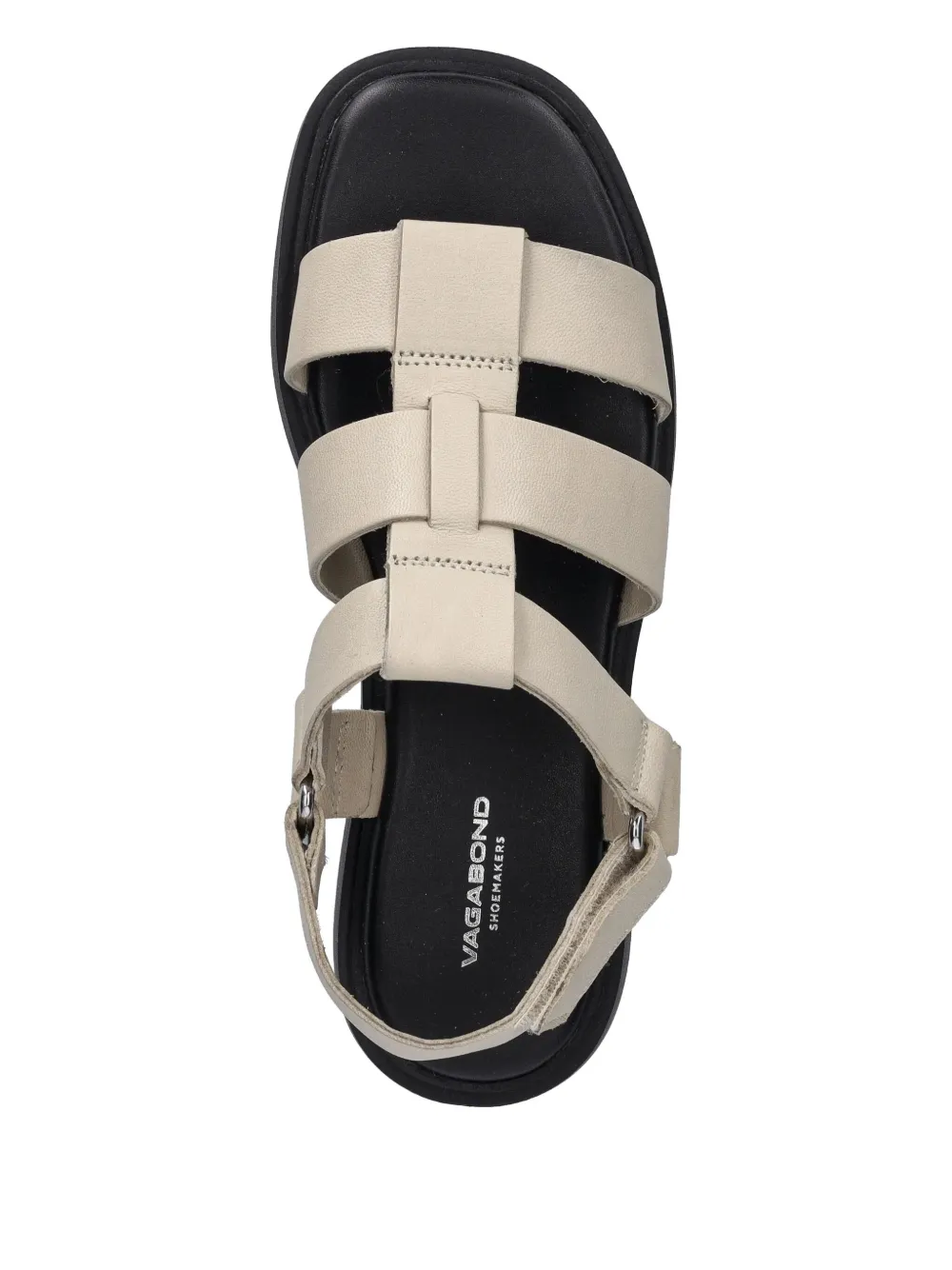 VAGABOND Connie buckle-detail flatform sandals Neutrals
