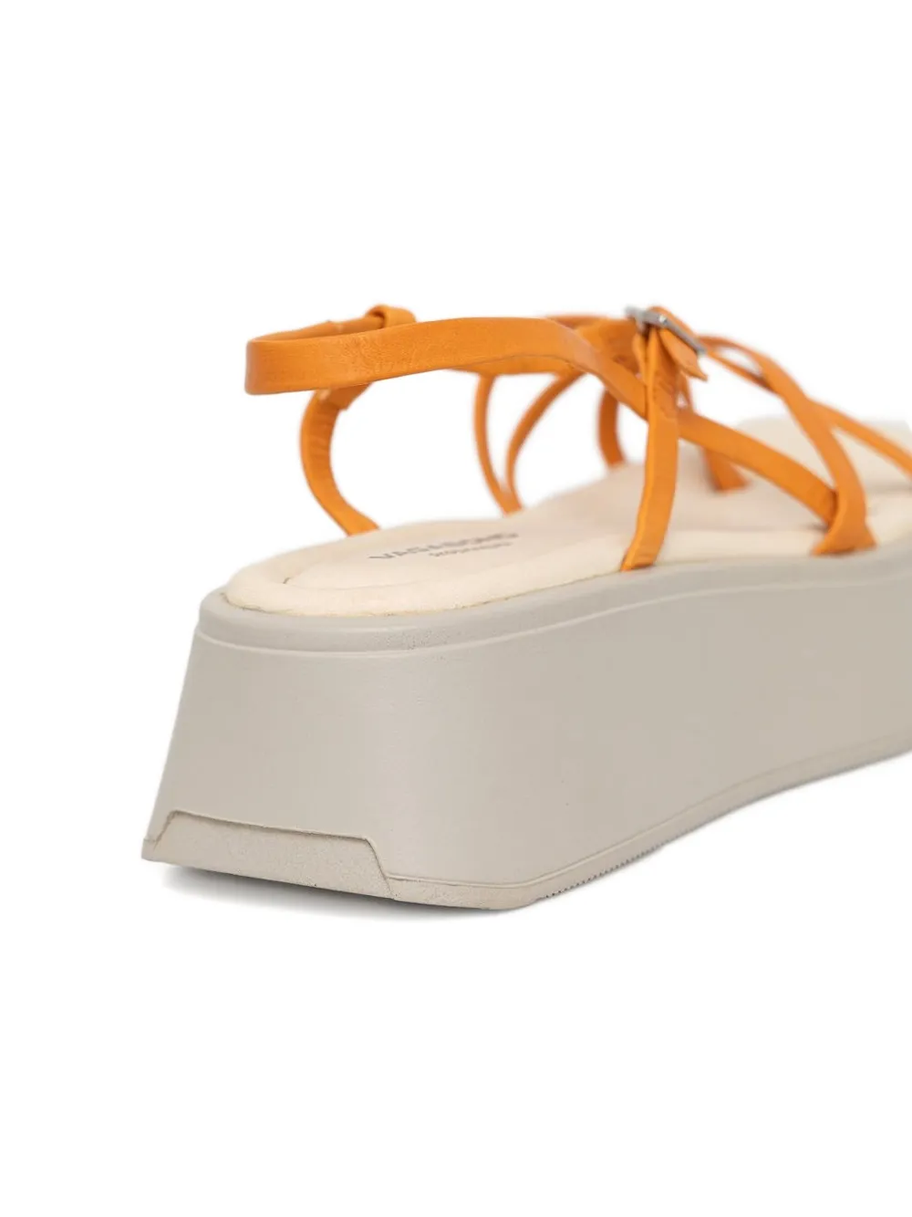VAGABOND criss-cross strappy platform sandals Orange