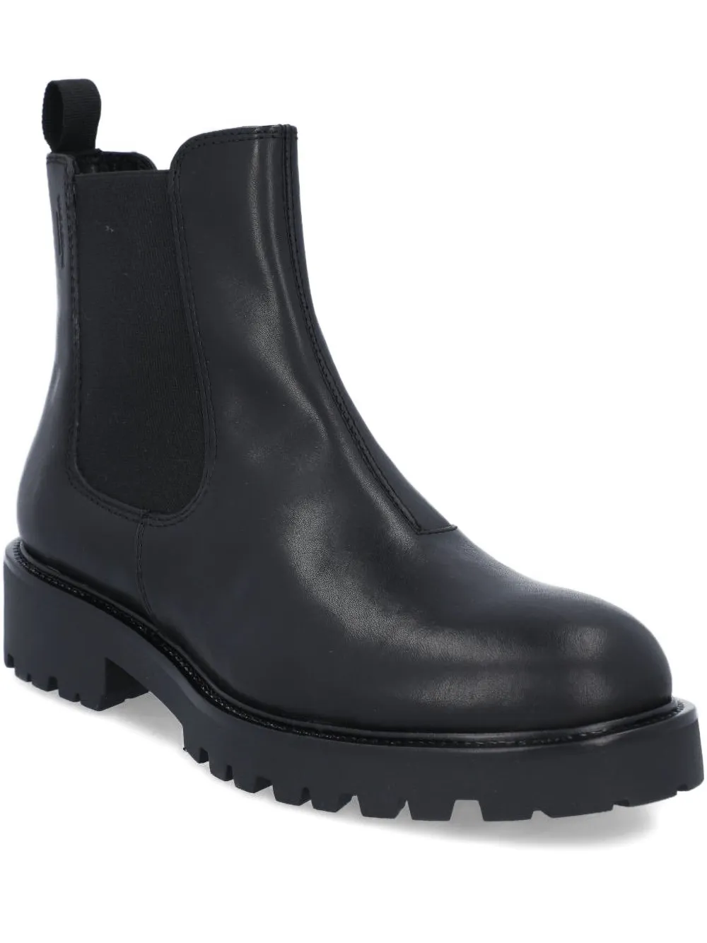 VAGABOND elastic-panelled leather boots Black