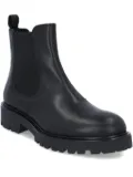 VAGABOND elastic-panelled leather boots - Black