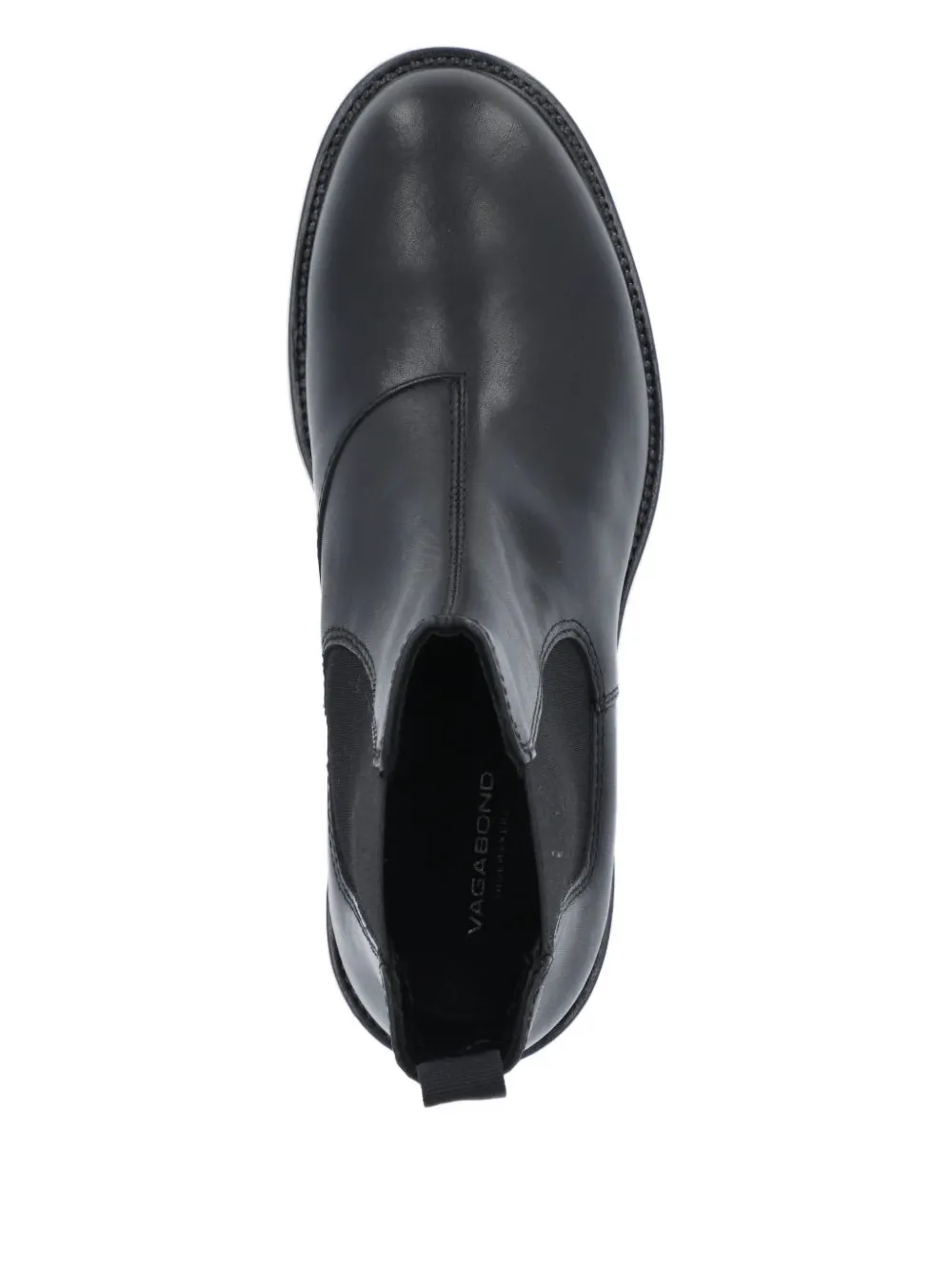 Vagabond Elastic-panelled Leather Boots In Black