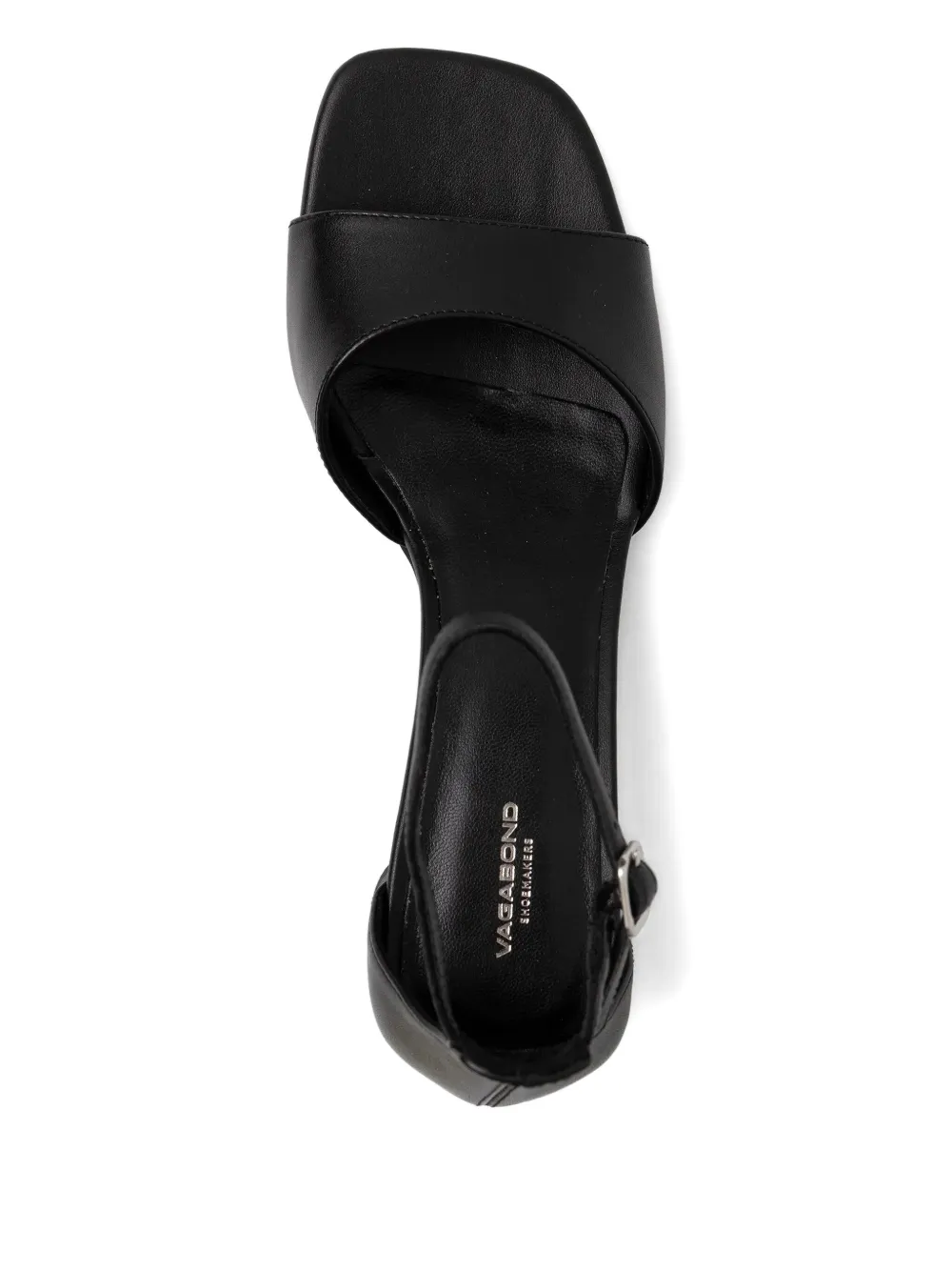 VAGABOND 45mm Piper ankle-strap block-heel sandals Black