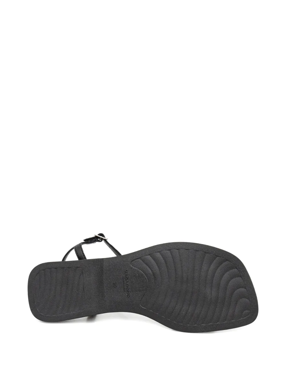 VAGABOND Izzy leather leopard-print sandals Brown