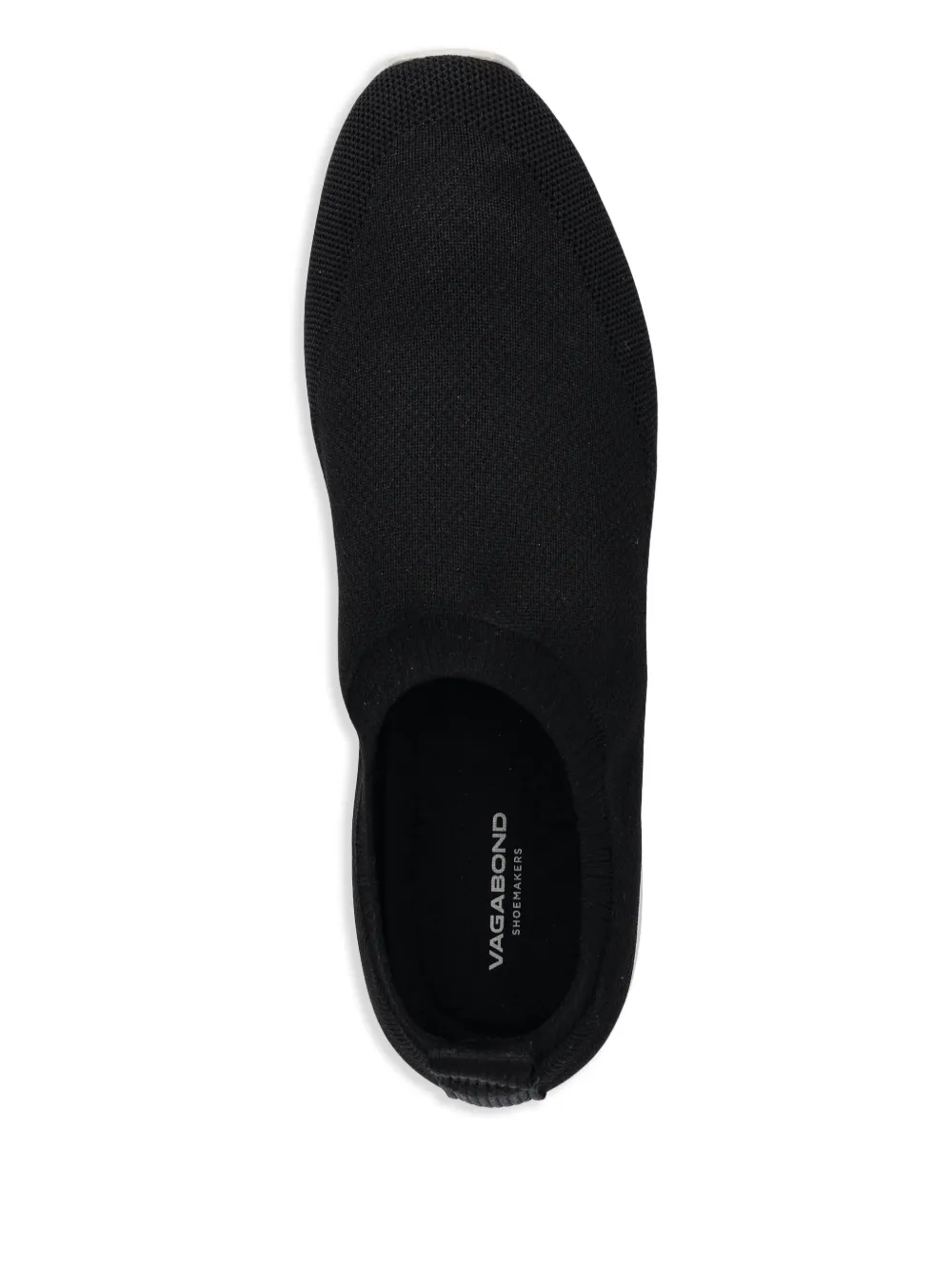 VAGABOND Yasmin gebreide slip-on sneakers Zwart