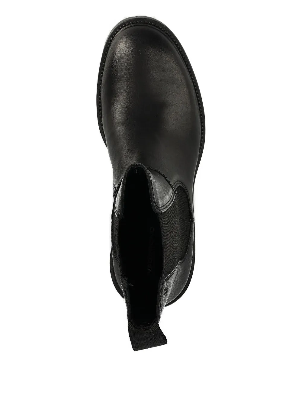 VAGABOND elastic-panel leather boots Black