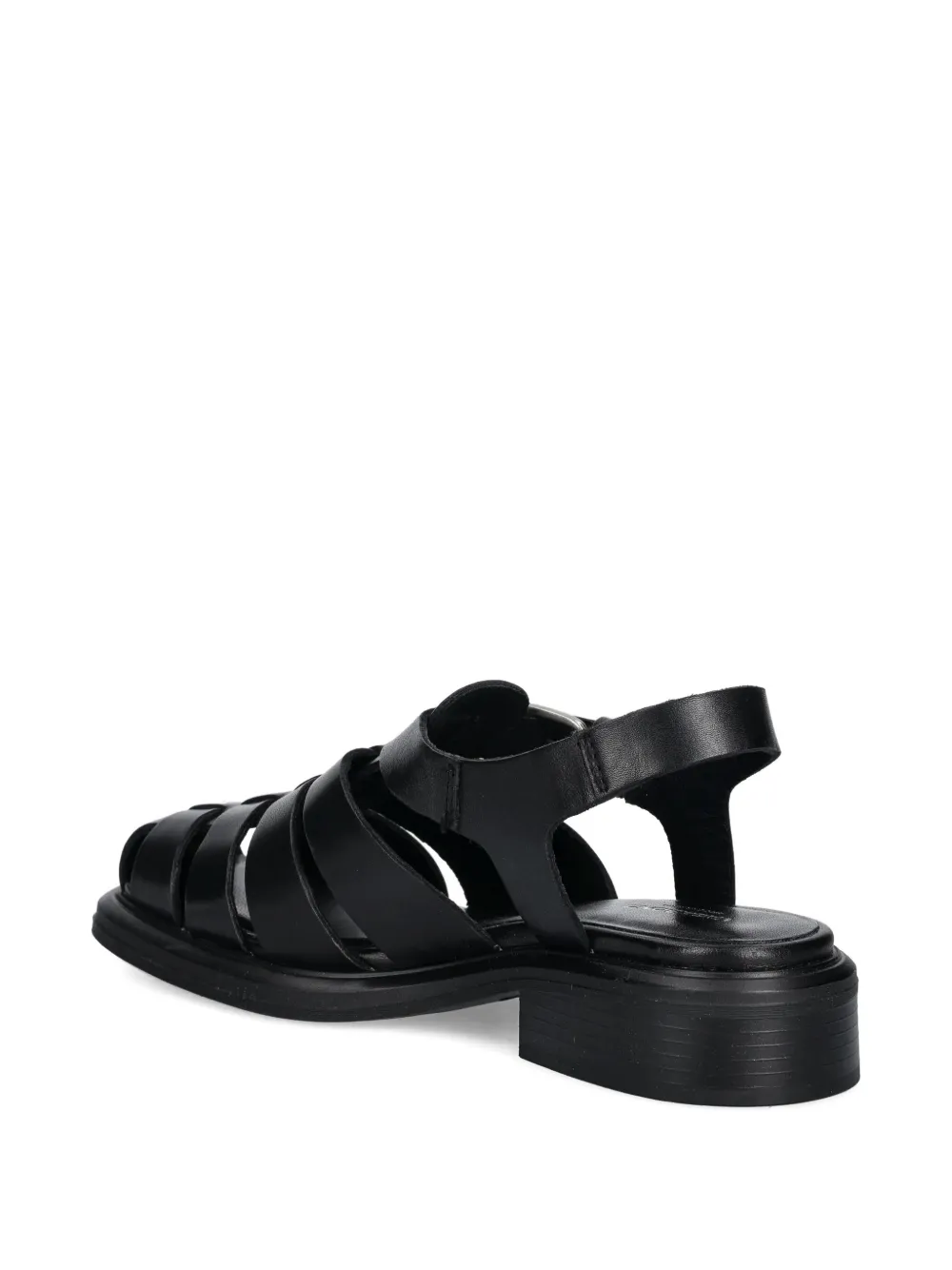 Vagabond 25mm Ellis Caged Sandals In Black