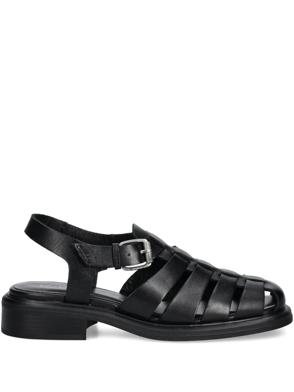 Vagabond 25mm Ellis Caged Sandals In Black