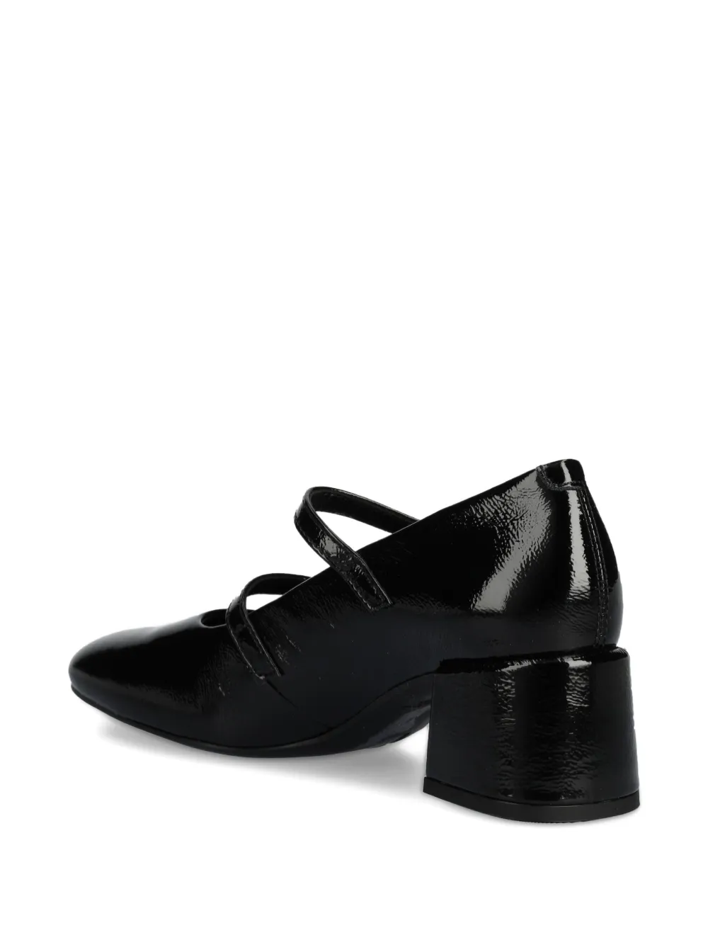 VAGABOND 55mm Adison double-buckle patent pumps Black
