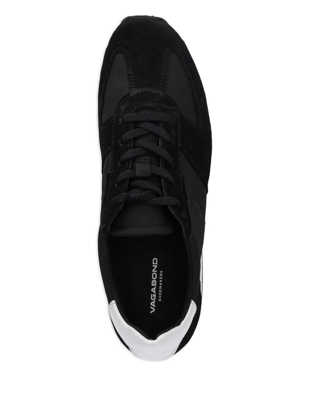 VAGABOND Yasmin sneakers met suède vlak Zwart