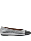 VAGABOND Jolin metallic leather ballet flats - Silver