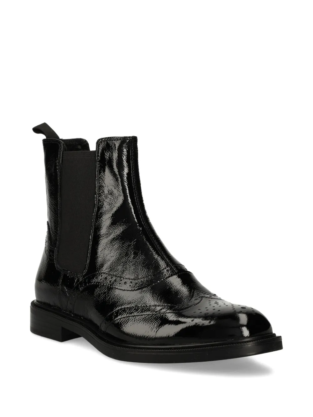 VAGABOND 30 mm Amina lakleren Chelsea laarzen Zwart