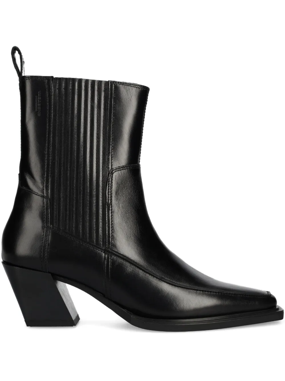 VAGABOND 62mm Alina pointed-toe elastic-panel boots | Black | Image 1