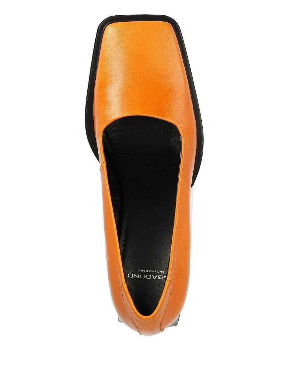 Vagabond Square-toe Block-heel Pumps In Orange