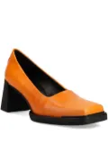 VAGABOND square-toe block-heel pumps - Orange