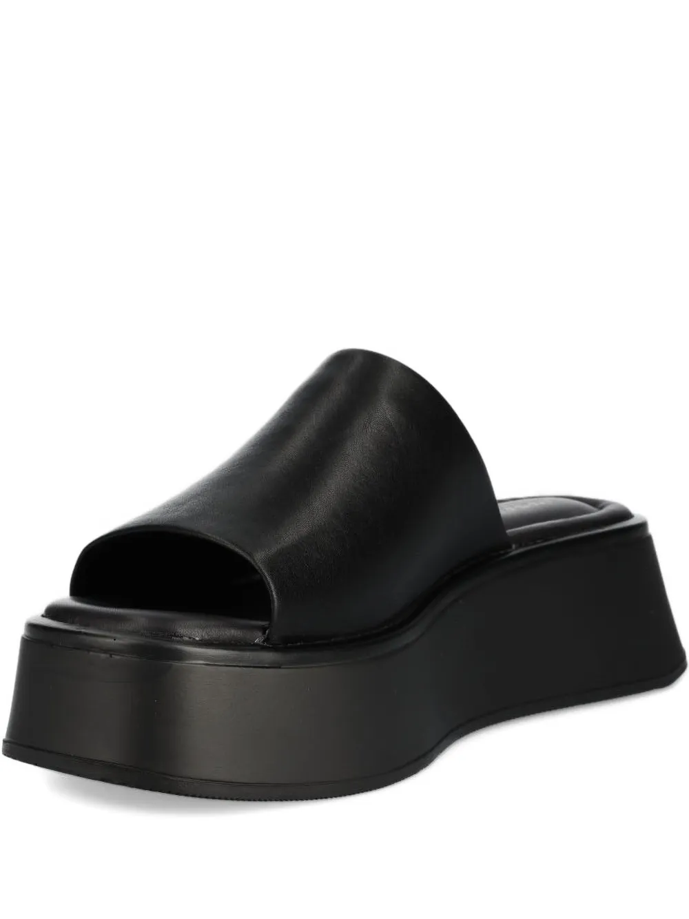 VAGABOND platform leather sandals Black