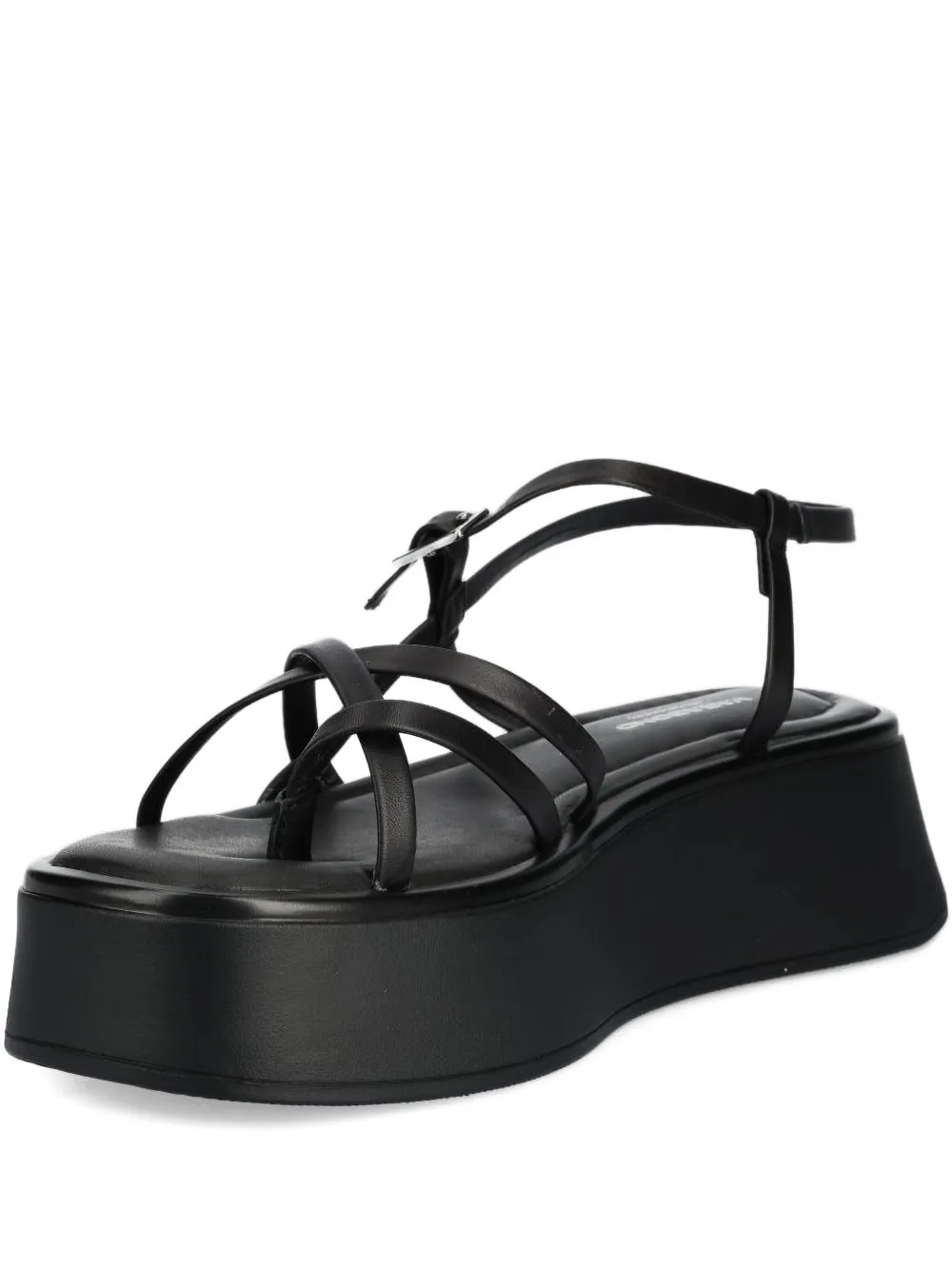 VAGABOND crossover platform sandals Black