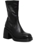 VAGABOND 87mm Brooke leather block-heel boots - Black