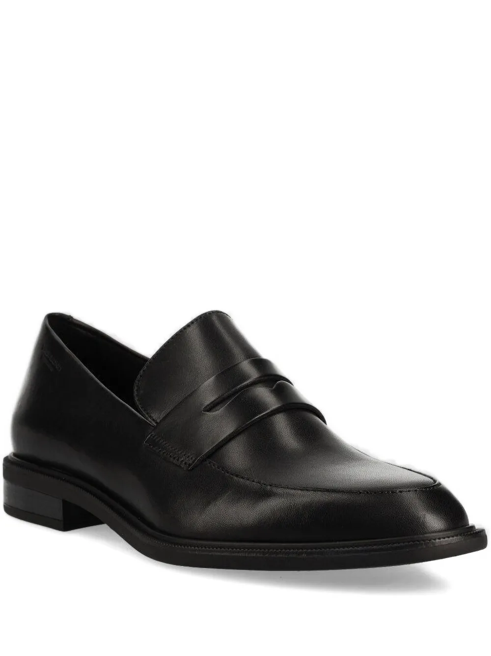 VAGABOND penny-strap leather loafers Black