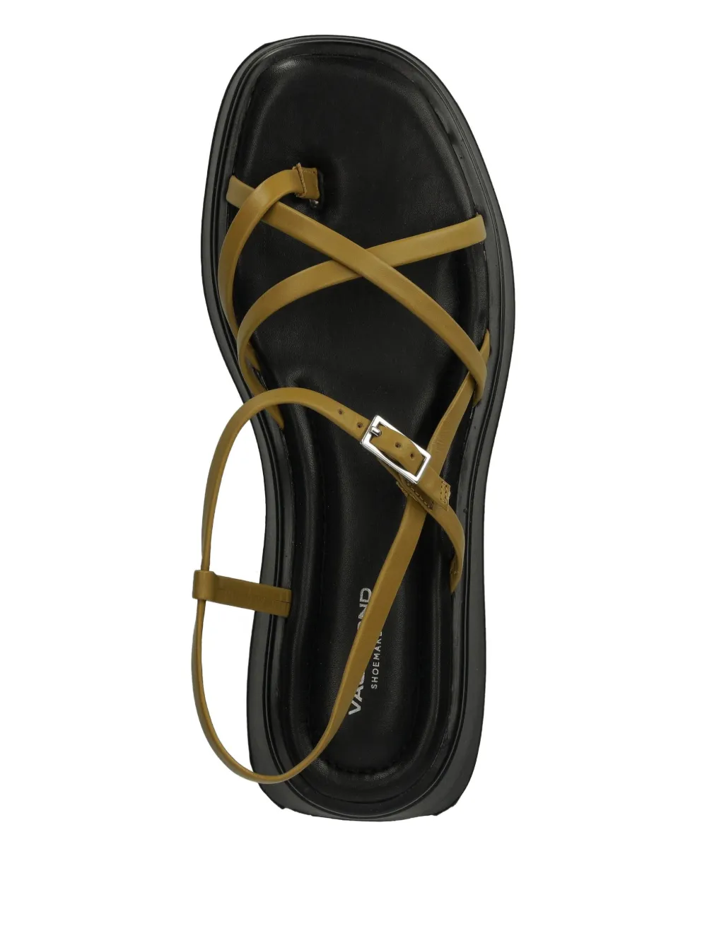 VAGABOND Courtney crossover-strap platform sandals Green