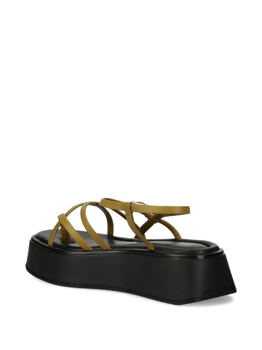 VAGABOND Courtney crossover-strap platform sandals Green