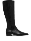 VAGABOND pointed-toe leather knee-high boots - Black